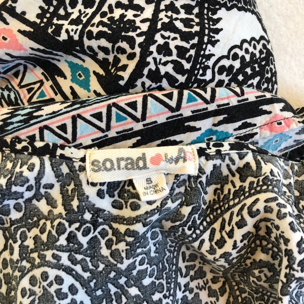 S.O. Rad Boho Funky Jumpsuit Small - Picture 7 of 8